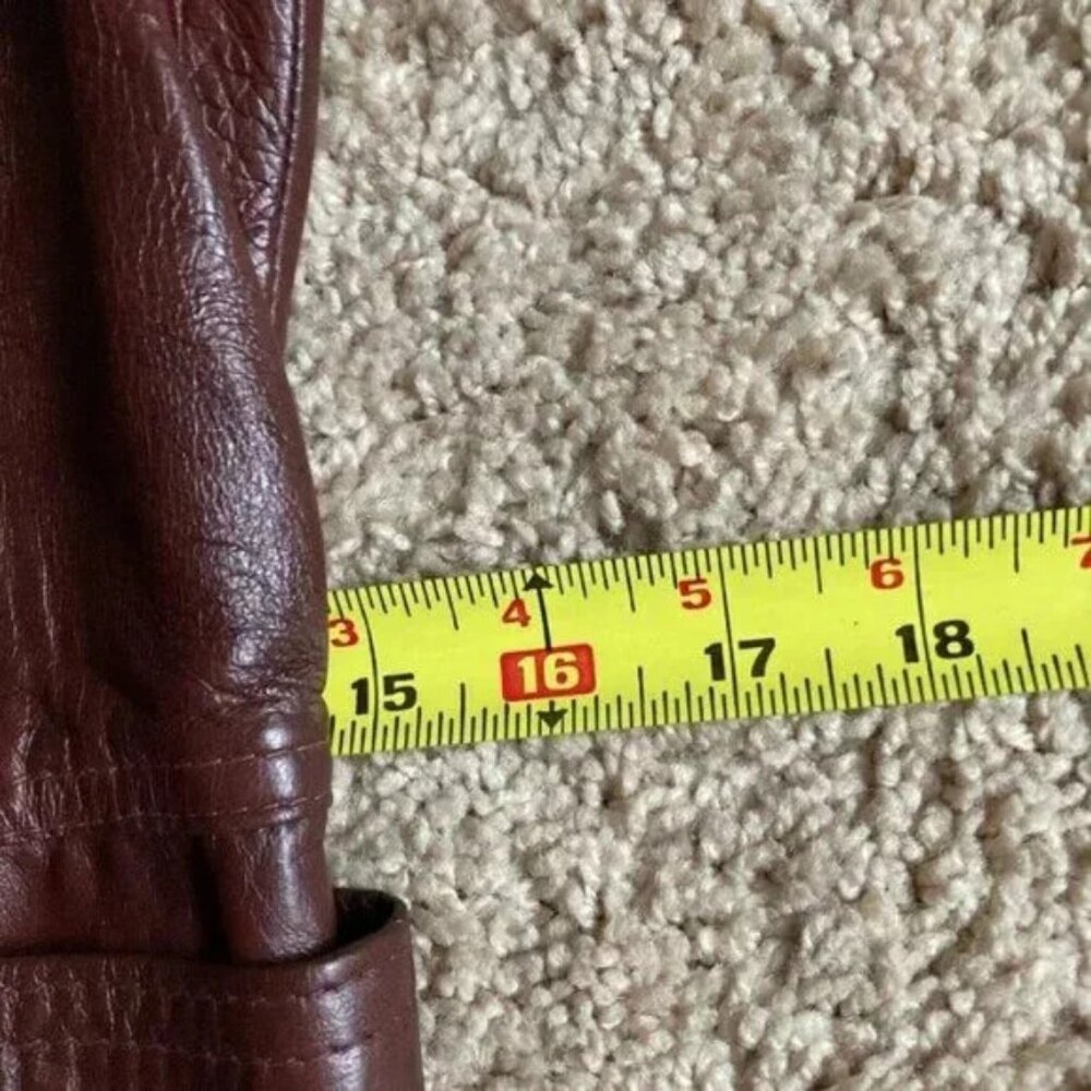 UNWORN Vintage Leather Trench Size Small Boho Spring Daily Wear NWT - Picture 10 of 11